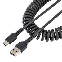 CABLE DE 50CM DE CARGA USB A A USB C, CABLE USB TIPO C EN ESPIRAL DE CARGA RAPIDA, CABLE USB 2.0 A A USBC NEGRO - STARTECH.COM MOD. R2ACC-50C-USB-CABLE CABLE DE 50CM DE CARGA USB A A USB C, CABLE USB TIPO C EN ESPIRAL DE CARGA RAPIDA, CABLE USB 2.0 A A USBC NEGRO - STARTECH.COM MOD. R2ACC-50C-USB-CABLE